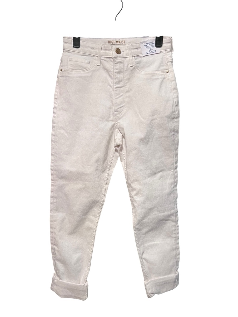 H&M White High Waist Jeans NWT